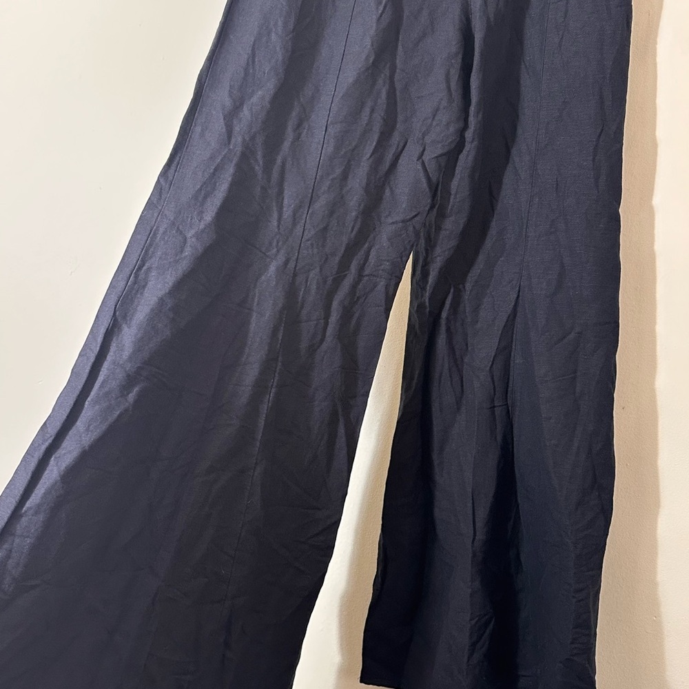 Anthropologie Palazzo Linen pants black size 10 Tall NWT - Picture 9 of 14